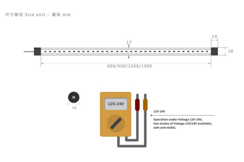 Aluminum PC IP65 Waterproof Freezer T4 LED Tube Light