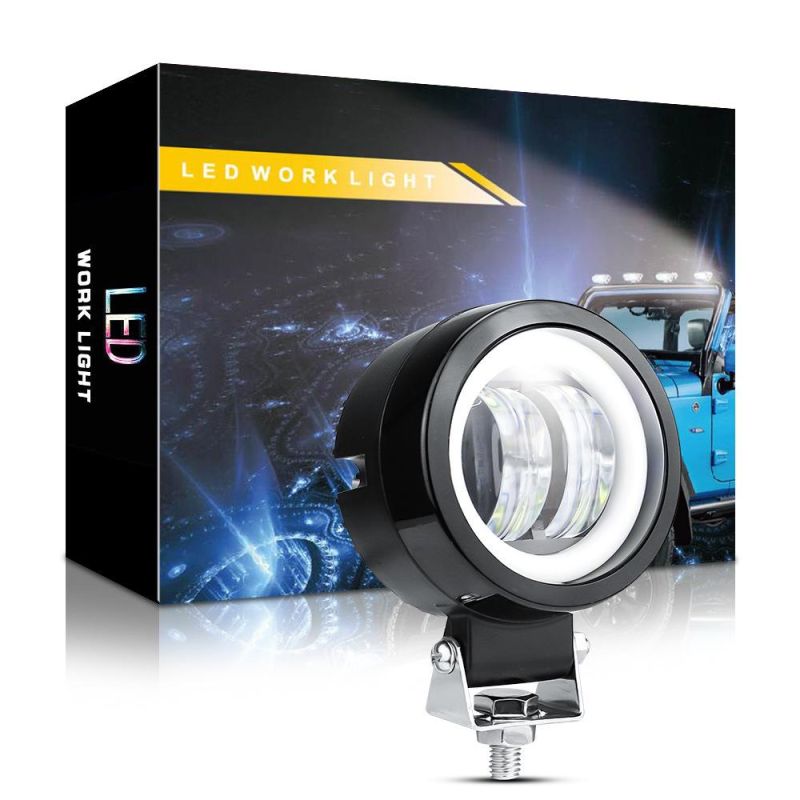 Dxz Fog Lamp Driving Daytime off Road Light 7D 3′ ′ 20W LED Headlight for Motorcycle Halo Jeeps ATV 12V 24V SUV Worklight Beams