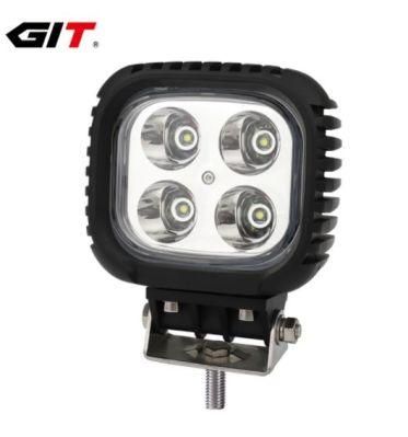 Waterproof IP68 CREE Square 40W 5inch Spot/Flood LED Work Light for Offroad Car 4X4