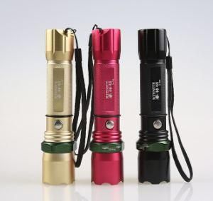 Waterproof Mini Zoom Flashlight Pocket LED Torch Light