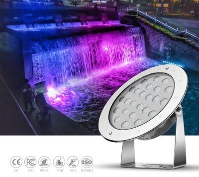 Manufacturers 5 Wires DMX512 Control RGB Swimming Pool Lights LED Underwater LED Lamp