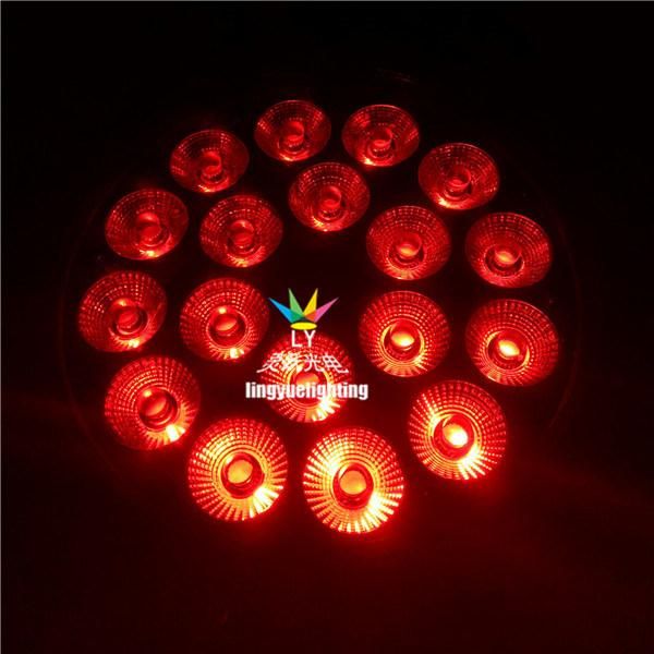 DMX Outdoor 18PCS 18W RGBWA UV LED PAR 64 Can Lights