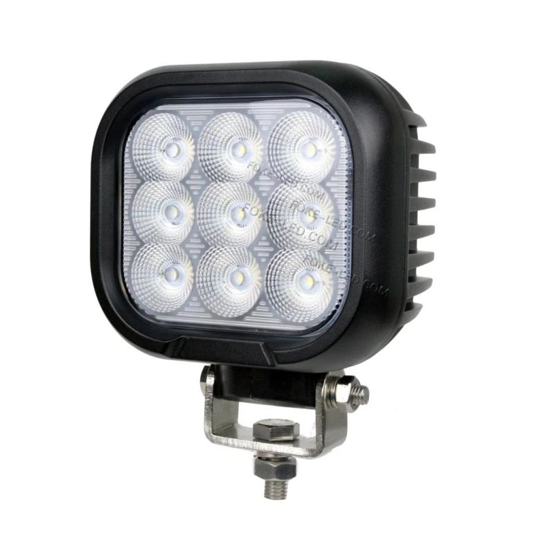 EMC CISPR25 40W 50W 60W Swivel Mounted Osram LEDs Square Compact Bright Tractor Offroad Mining Heavy Duty LED Work Light