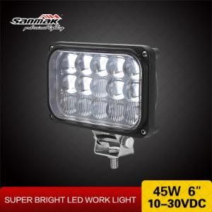 Factory Directly Price 4&prime;&prime;x6&prime;&prime;45W LED Driving Light for Vehicles