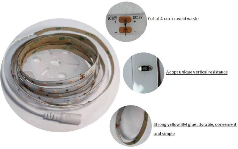 SMD2835 12V 60LEDs/M LED Strip for Plant, Flexible LED Light with RoHS