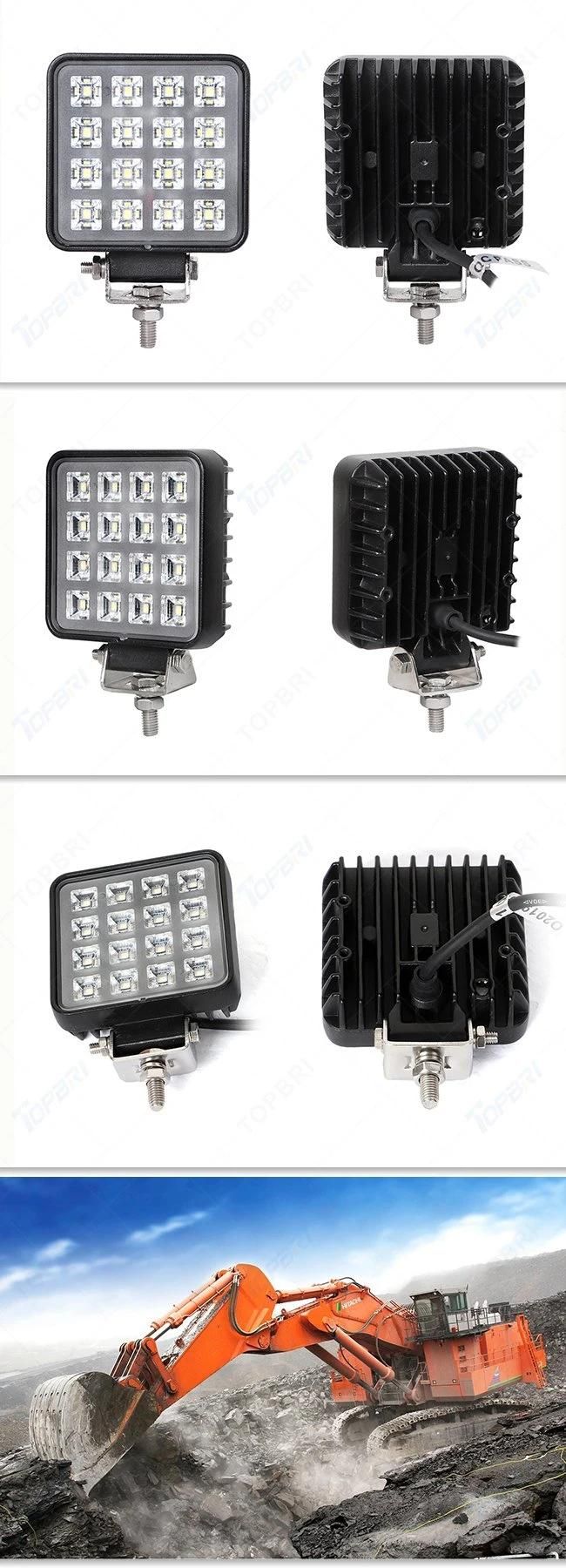 3.5inch 12V Square 24W Flood LED Work Light for Motorcycle Bike Auto