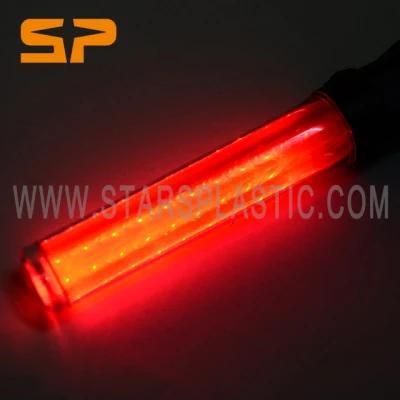 LED Traffic Control Wands Light Bottle Top Lighting Bottom Magnet Flash Steady Function Traffic LED Strobe Baton Traffic Wand Stick Baton