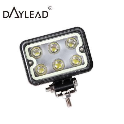 Automobile Spot Flood LED Work Lamp Offroad 18W Rectangle LED Working Light