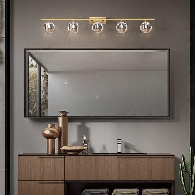 Copper LED Mirror Light Bathroom Mirror Cabinet Wall Light Dressing Table Lamp