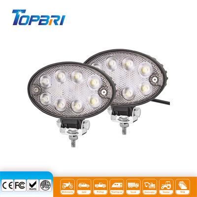 12V 24V 40W Oval LED Work Lamps for Auto Car Truck 4X4 Accessories Motorcycle