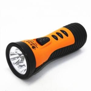 Plastic LED Flashlight, LED Torch, LED Hand Torch Light, Rechargeable Hand Light