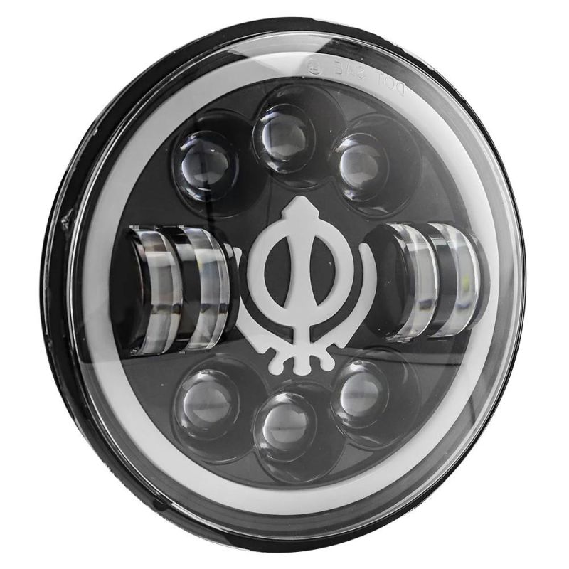 Dxz 7inch 12V 24V Car Accessories for Jk Wrangler Jeep 90W LED Headlight DRL Hi/Low Beam Lamp
