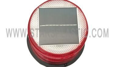 Solar LED Strobe Beacon Warning Light for Road Safety