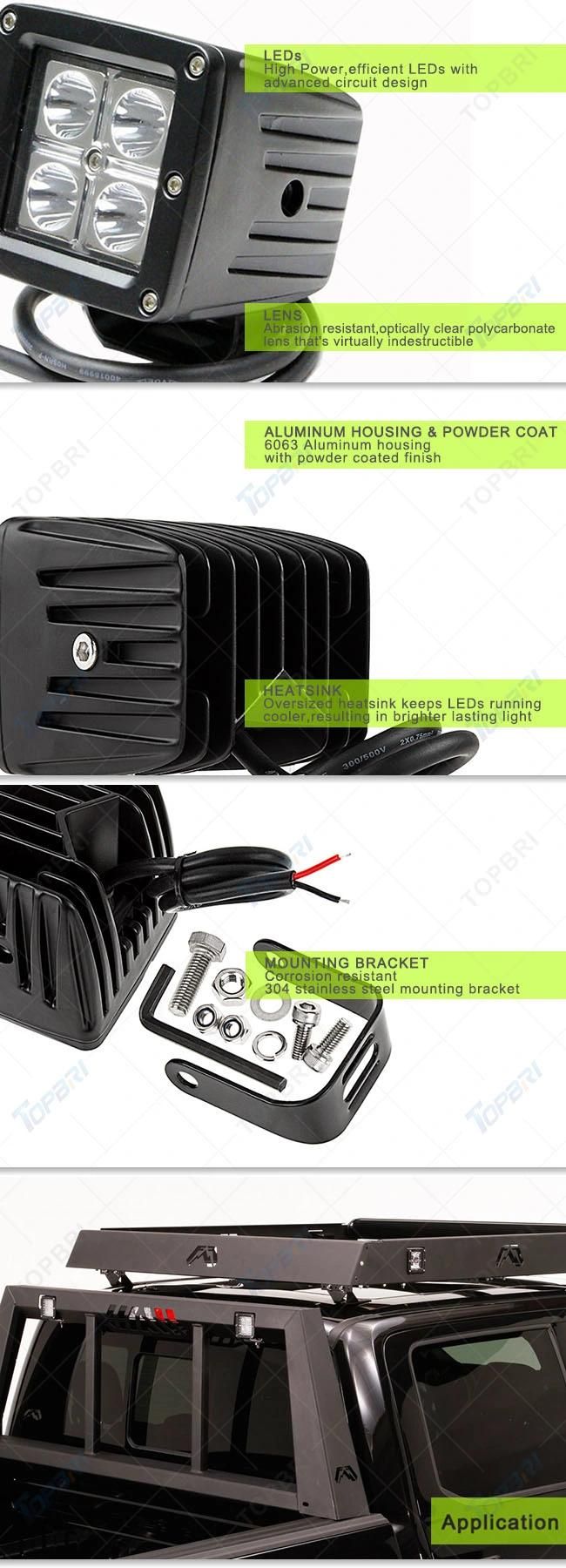 Car Accessories 10-30V DC Square LED Tractor Work Lamp