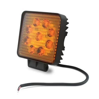 4inch Square Flood Beam 27W LED Work Light for Car off Road