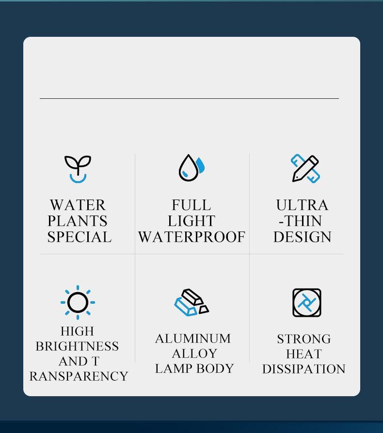 Yee Factory Wholesale Fish Tank Lighting Aquarium Accessories Fish Tank Light LED Fish Tank Lamp