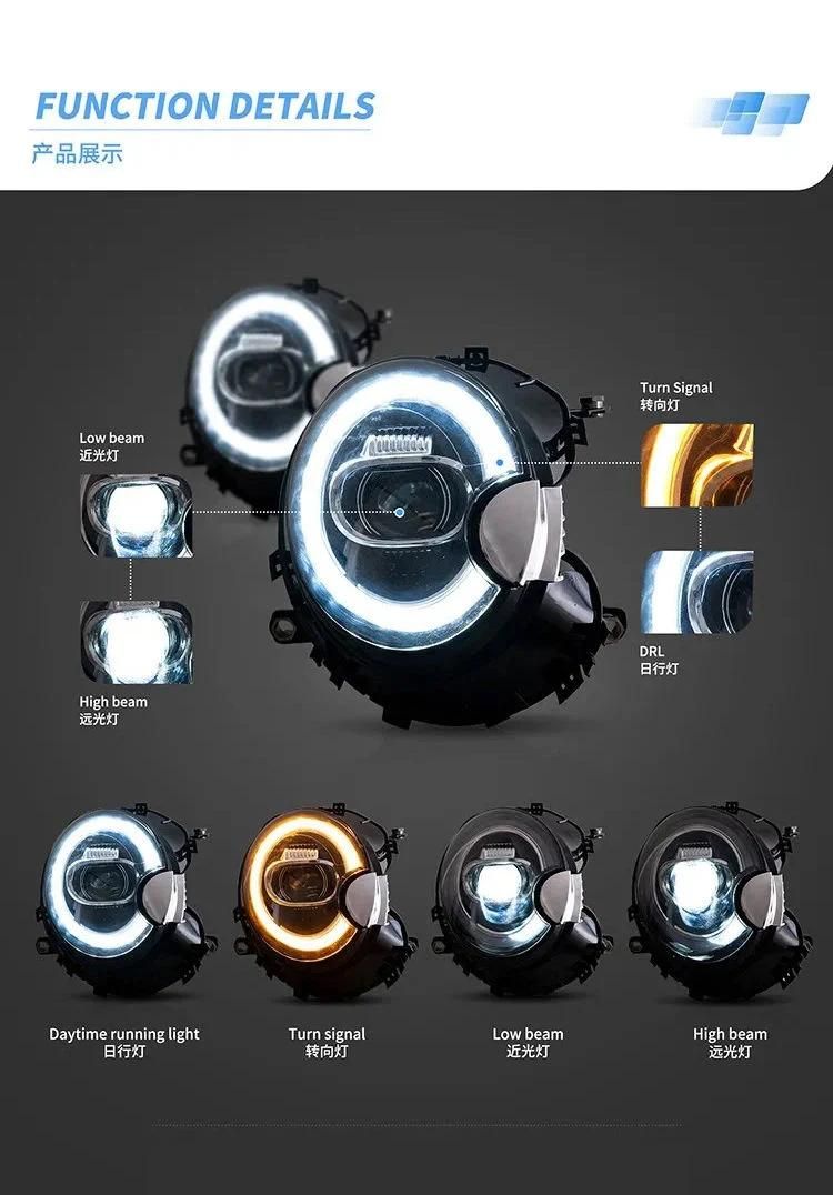 LED Lens Halo Angel Eyes Modification Light Assembly Applicable to Mini R56 Headlight