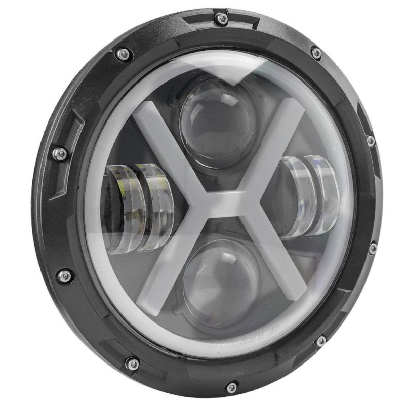 Dxz 7 Inch Thick X Shape LED Driving Headlight for Jeep Wrangler Motorcycle Hummer