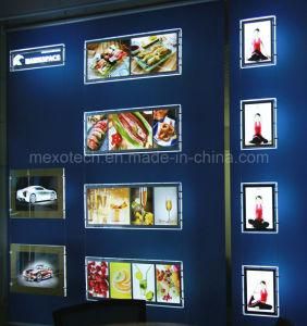 Window Display LED Slim Acrylic Menu Board Exhibition Light Box