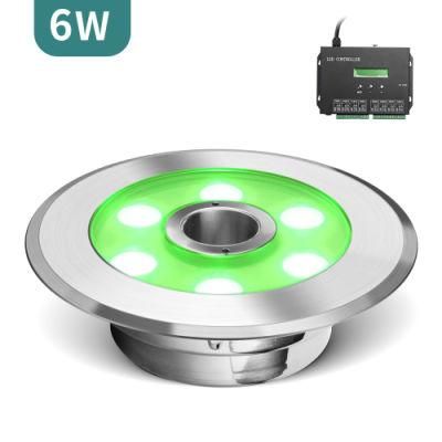 Outdoor LED 12V Waterproof IP68 Stainless Steel Pool Light 6W Submersible Underwater Fountain Pond Light