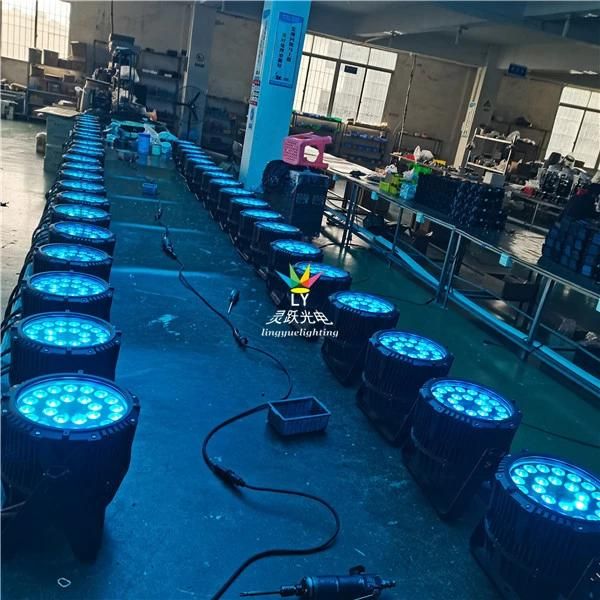 IP65 24X18W DMX PAR 64 Outdoor LED PAR Can Waterproof Stage Lighting