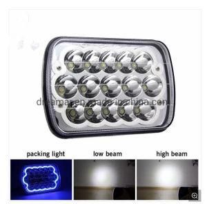 Offroad Jeep 5X7 Inch 12V, 24V 45W LED Headlight, LED Work Light for 4X4, Truck, ATV with Halo