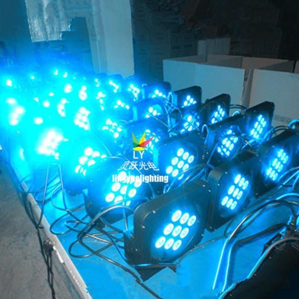 9X12W Wireless Battery Flat PAR Can LED Light