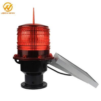 Solar Powered Aviation Obstruction Building Tower LED Warning Light Airport Runway Taxiway Rotating Beacon Lights