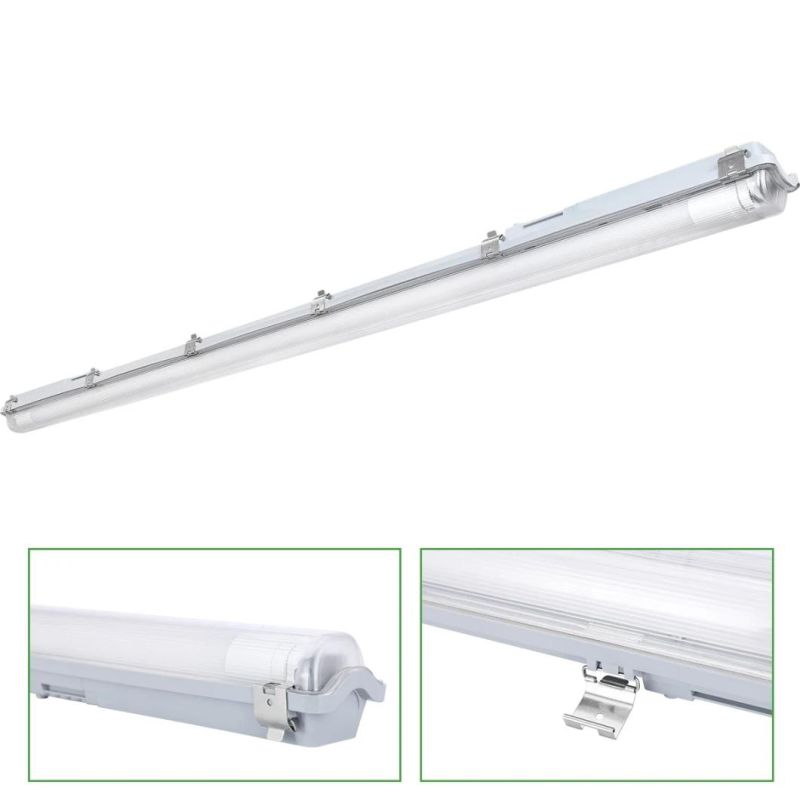 Waterproof 0.6m Batten Misture-Proof Lamp with 2 LED Tube Fixture