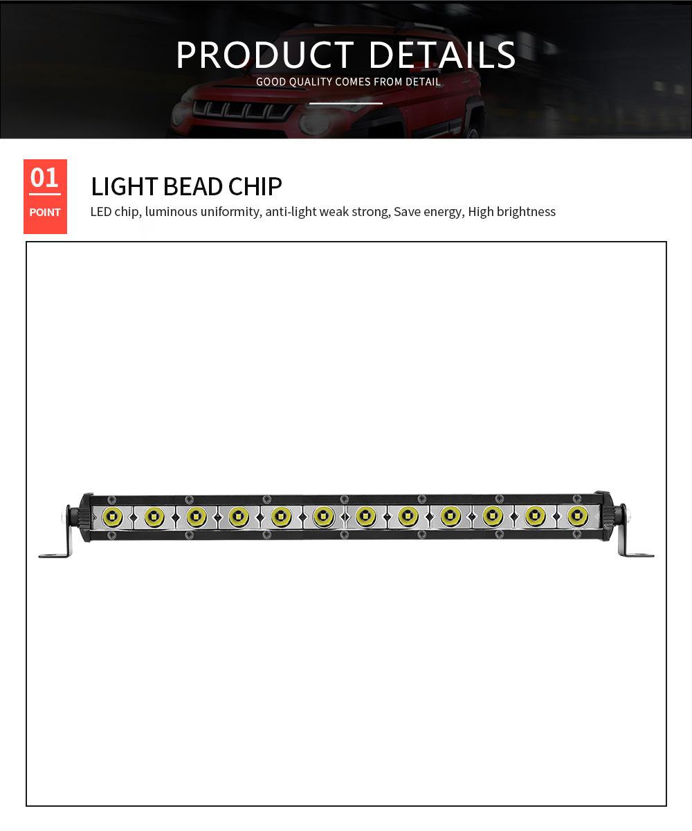 Dxz 12SMD 36W Auto LED Light Bar Work Light Lamp Headlamp for Motorcycle Tractor Boat off Road 4WD 4X4 Truck SUV ATV