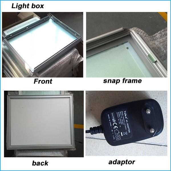 Acrylic Crystal Lightbox Menu Board Signaga Aluminum Profile Light Box