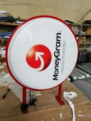Popular Hanging Double-Sided Advertising Signs LED Luminous Round Light Box