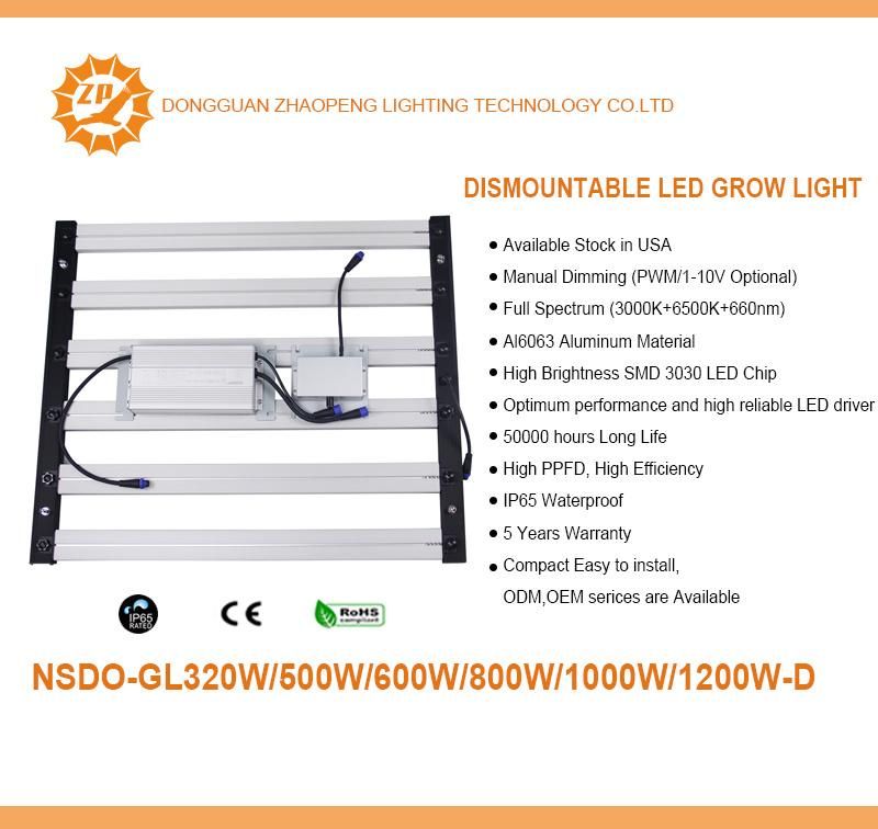 2021 New Hydroponic LED Full Spectrum Grow Light