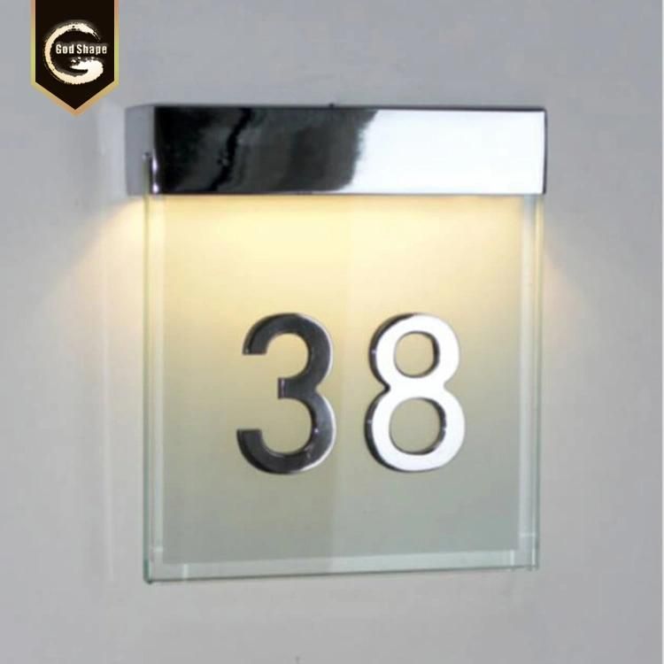 Indoor LED Sign Illuminated Signage Hotel Room Number Light Box