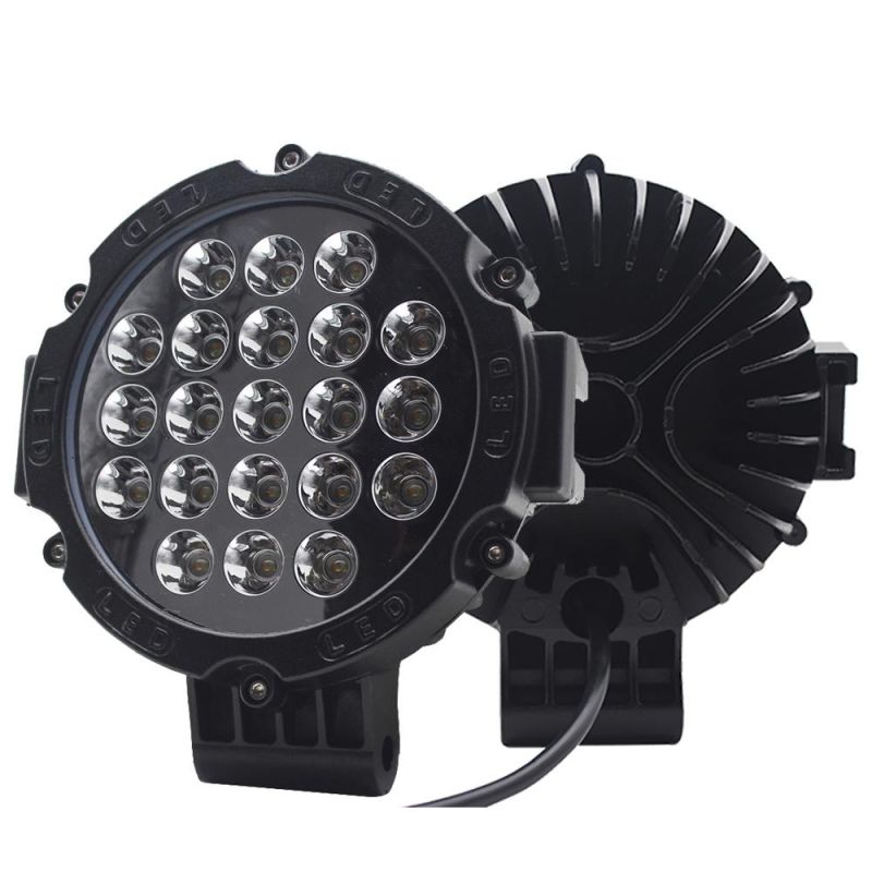 Round Waterproof 5 7 9 Inch Epistar LED Work Light for ATV SUV Offroad Truck