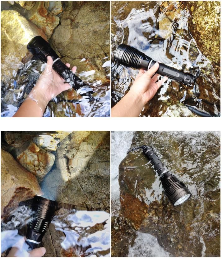 30W Xhp70 LED Aluminum Waterproof Underwater Sea Diving Torch Light