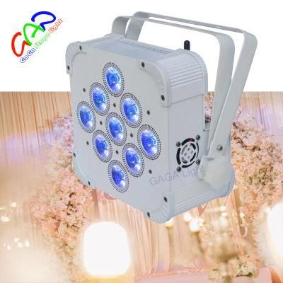 Rechargeable 12PCS Rgbwauv DMX LED Wireless Battery Powered PAR Light