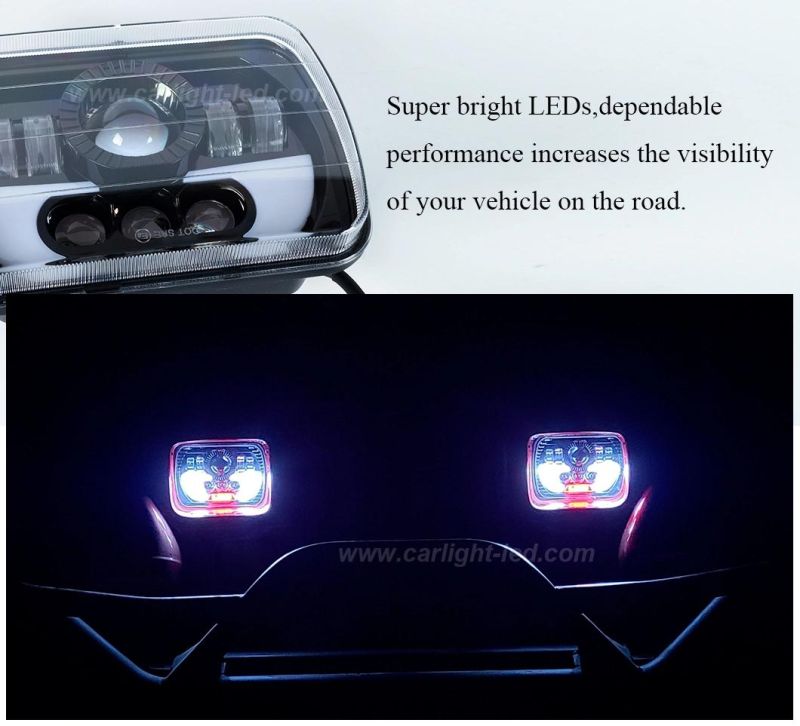 5X7 Inch LED Truck Headlamp Work Lamp with Hi/Lo Beam and Daytime Running Light