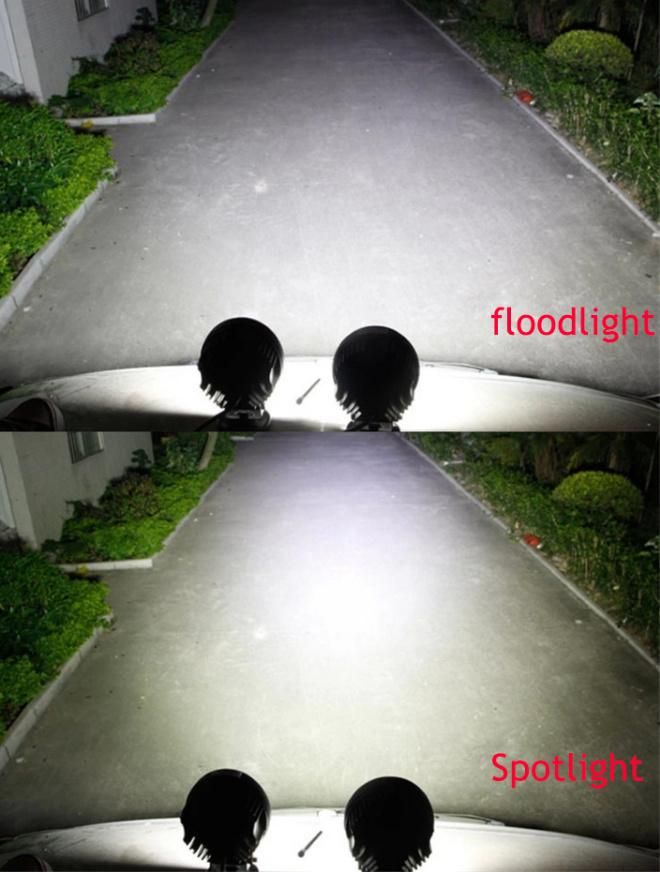 High Performance Quality Powerful Round or Square Ultra Offroad Lamp Car Truck ATV Flood Beam Sport 27W 9 LED Floodlight