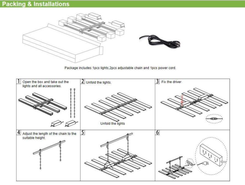 400W 640W 800W 1000W Samsung Lm301b Lm301h 6 8 10 Bars Vertical Farming Equipment LED Grow Light