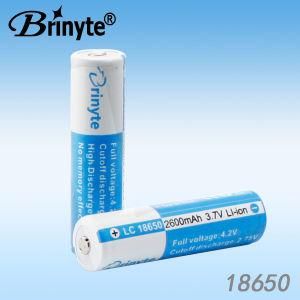 Brintye Rechargeable Protected 3.7V Li-ion 18650 Battery