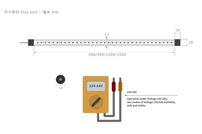 Appliance on Commercial Freezer Cabinet LED Tube Light