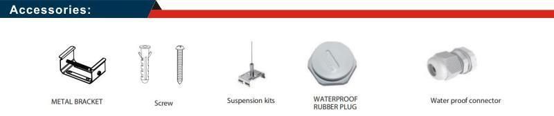 130lm/W LED Tri-Proof Linear Light Microwave Sensor Parking Lot Lighting with Ce RoHS Certificatiion