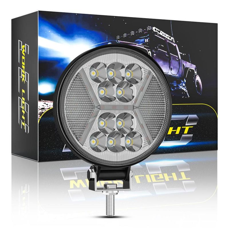 Dxz LED Lamp 4 Inch 25mm 39LED Round Working Light Flashing Spotlight Work LED for Truck SUV