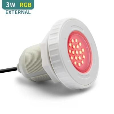 3W 12V IP68 Mini Round SPA Vinyl Pool Lamp 3W RGB Underwater LED Pool Lights