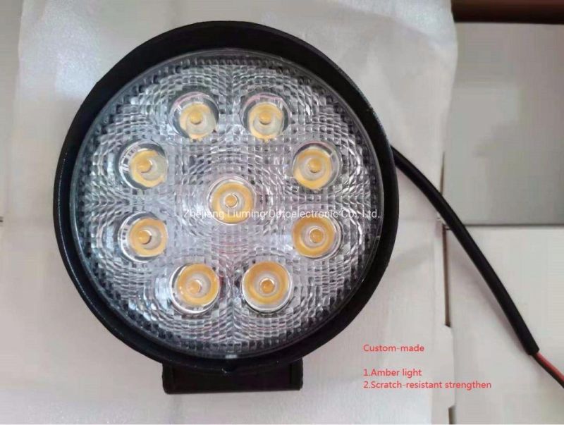 Auto Parts Round 24W 27W 48W LED Work Light 50mm Spot Lamp for Truck Forklift