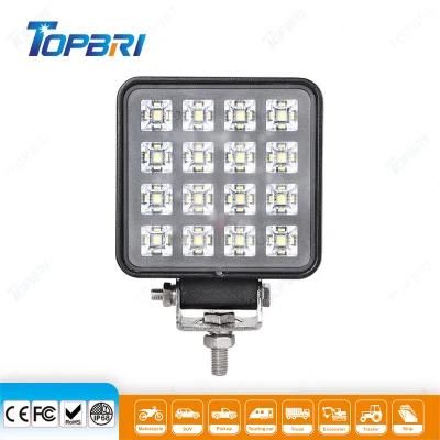 3.5inch 12V Square 24W Flood LED Work Light for Motorcycle Bike Auto
