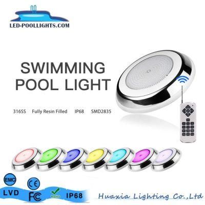 12V AC 42watt 316ss Stainless Steel LED Luces Piscinas Flat Underwater Swimming Pool Lights