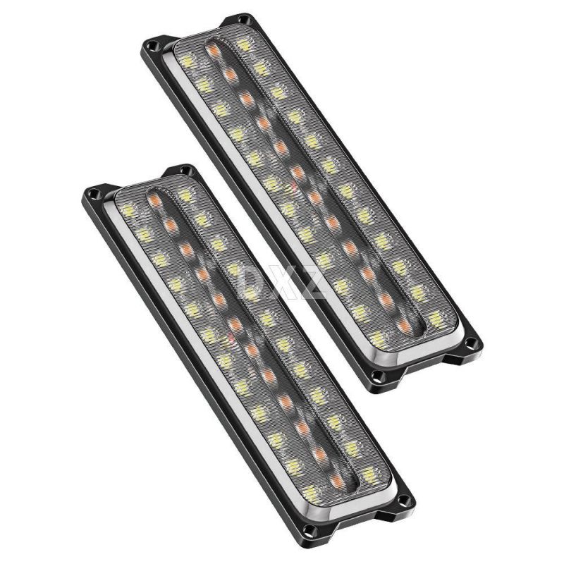 Dxz New Arrival Strobe Signal LED 12V 24V Amber Red 36LED Warning Emergency for Tail Lights Traffic Advisor for Vehicles Truck Car