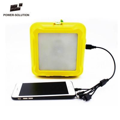 Solar Lantern with Hanging Bulb for Indoor and Outdoor Use